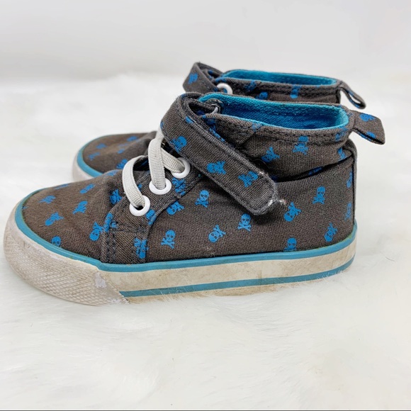 CHEROKEE canvas high tops Skull & crossbones - Picture 3 of 10